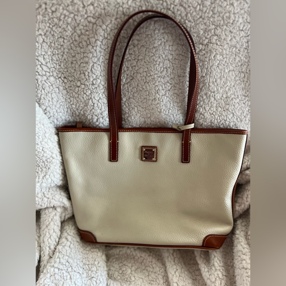 Cream Dooney & Bourke Pebblegrain Tote